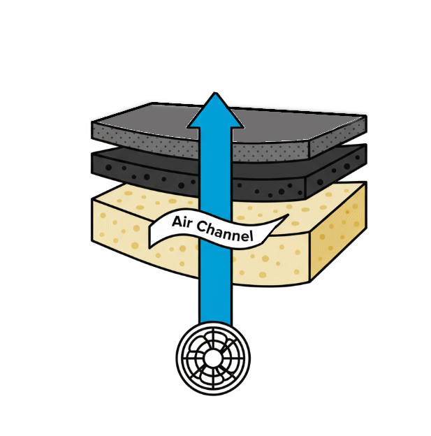 Seat Cooling Graphic