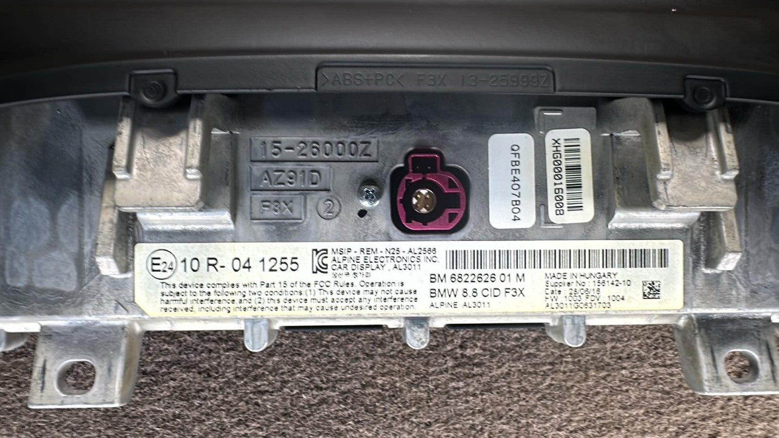 2017 - 2021 BMW 430I F33 DASH MULTIMEDIA SCREEN 8.8" DISPLAY OEM