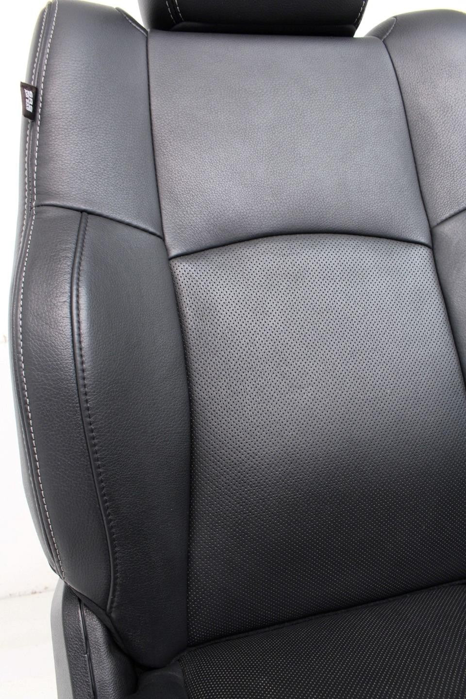 2009 - 2018 Dodge Ram Laramie Black Leather Heated & Cooled Front Seats