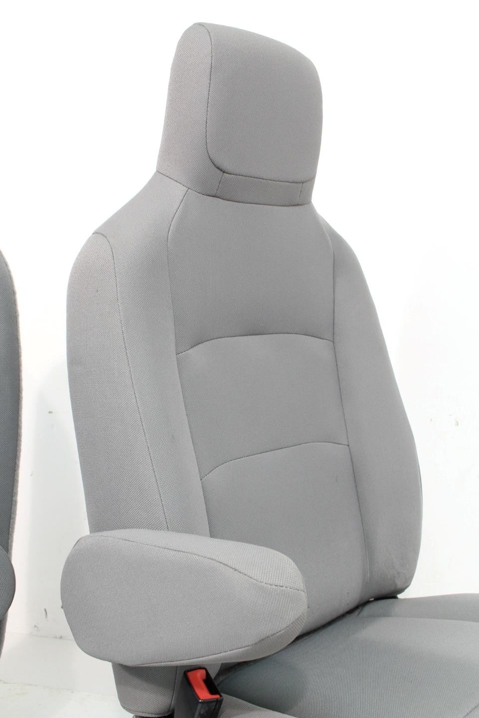 1992 - 2014 Ford Econoline E150 E250 E350 Van Gray Cloth Front Bucket Seats
