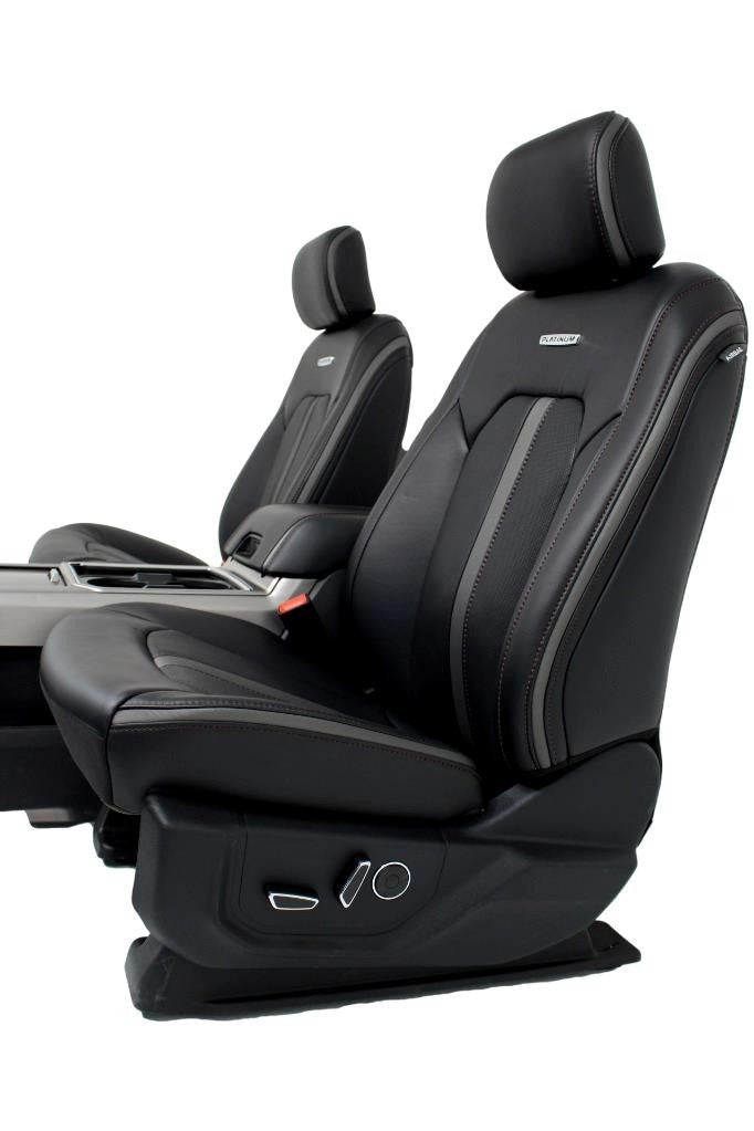 15-22 Ford F150 F250 Platinum Heated Cooled Massage Leather Seat Console Set