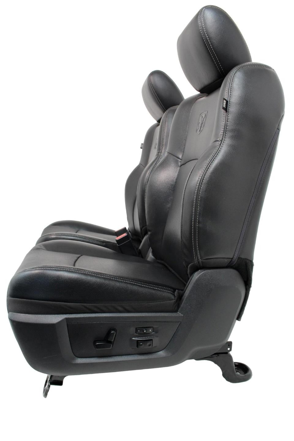 09-18 Dodge Ram 1500 2500 Quad Cab Seats Heated Ventilated Leather Set Black