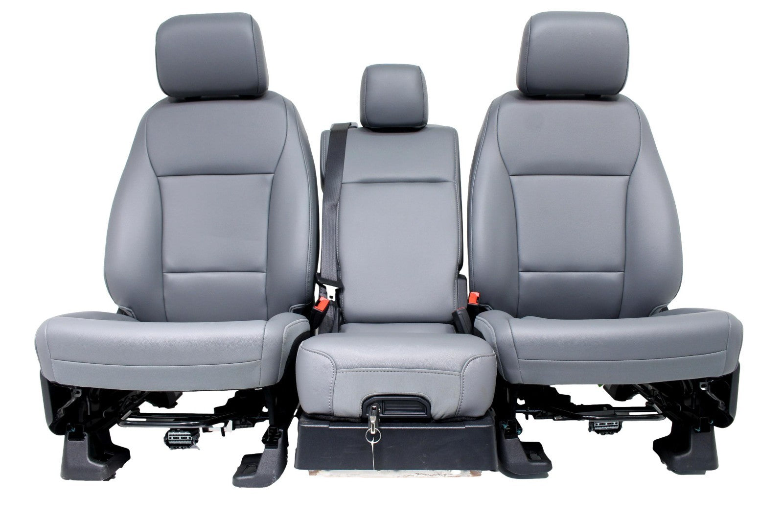 2015 - 2025 Ford F150 Super Duty Vinyl Bucket Seats w/ WorkStation Jump Seat