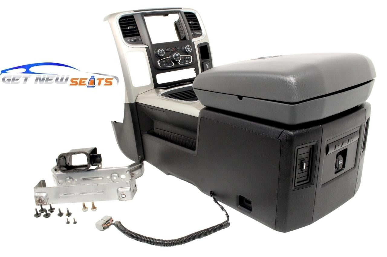 DODGE RAM CENTER CONSOLE KIT GRAY 1500 2500 3500 2013 2014 2015 2016 2017 2018