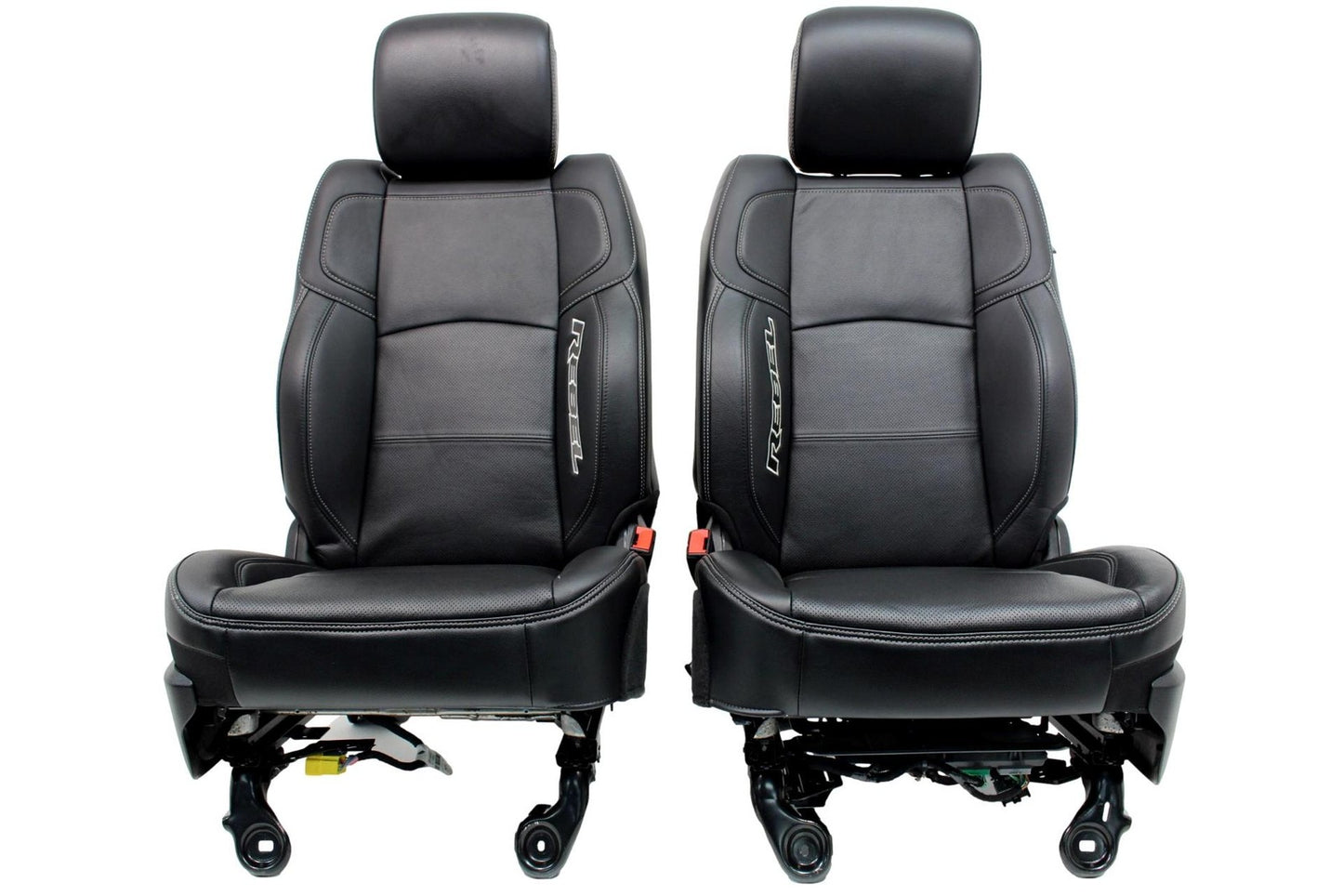 2009-2024 Dodge Ram Rebel Black Leather Heated & Cooled Front and Rear Seats