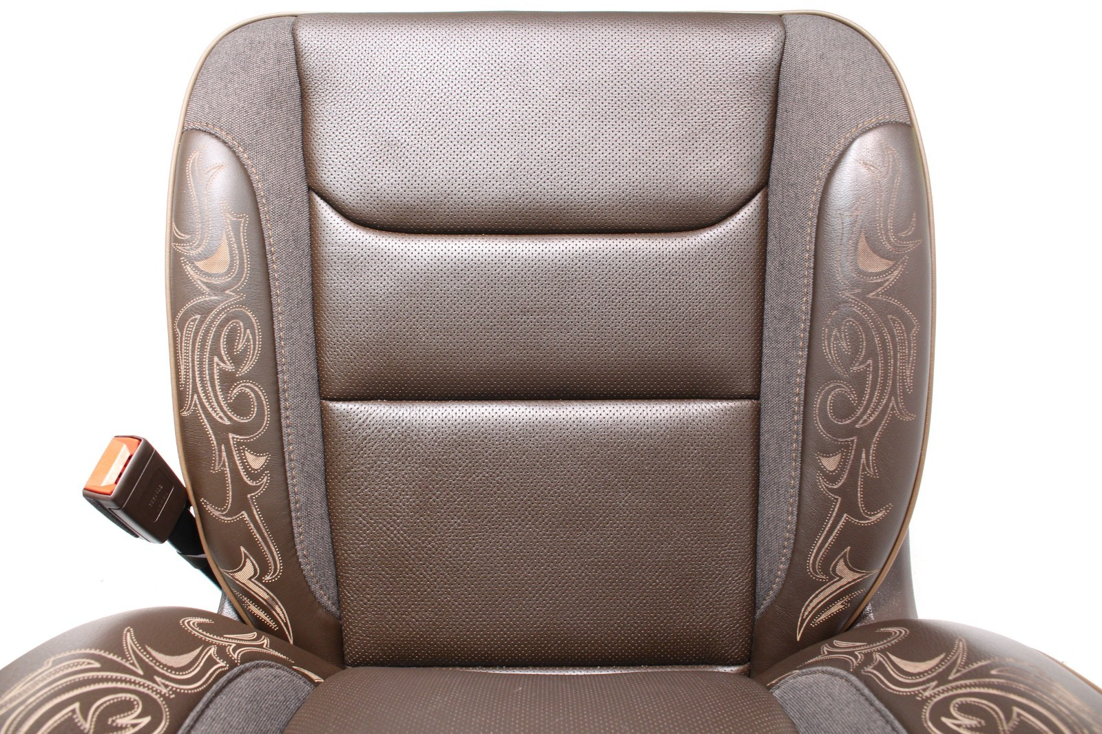 2019 - 2025 Ram 1500 Longhorn Saddle Leather Heated & Cooled Front Seats Takeout