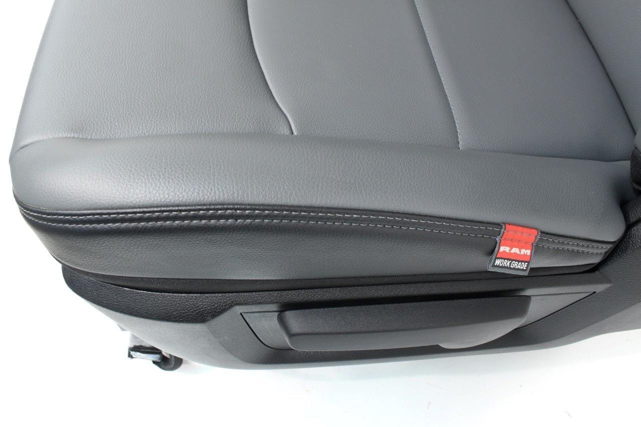 2009 - 2025 Dodge Ram Work Edition Vinyl Front Seats with Jump Seat Console