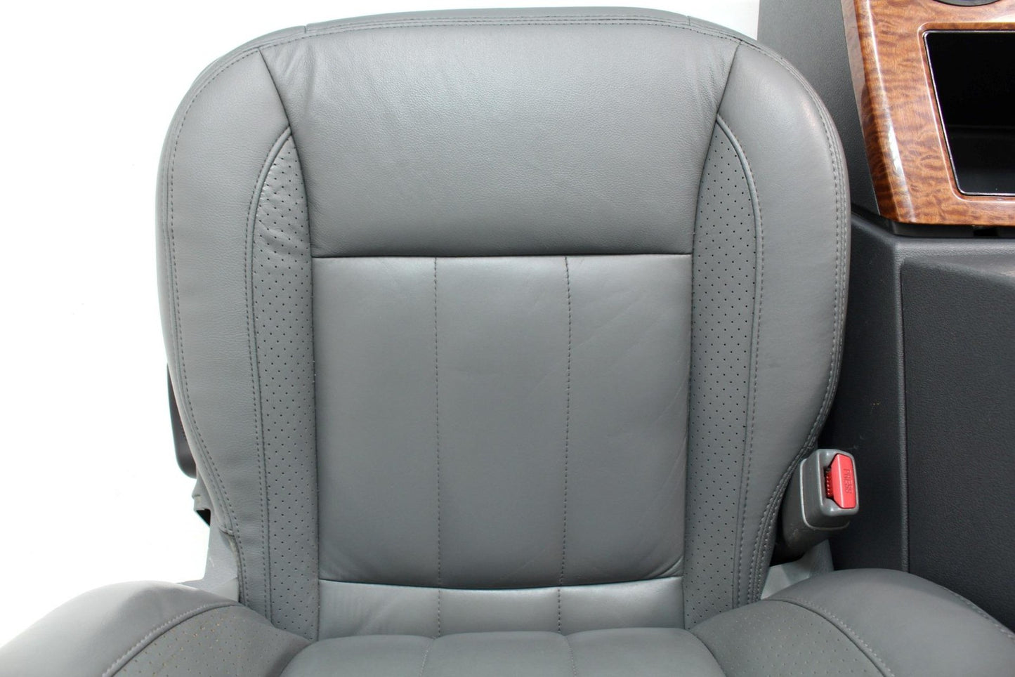 2002-2008 Dodge Ram Slate Gray Leather Seats & Woodgrain Business Console