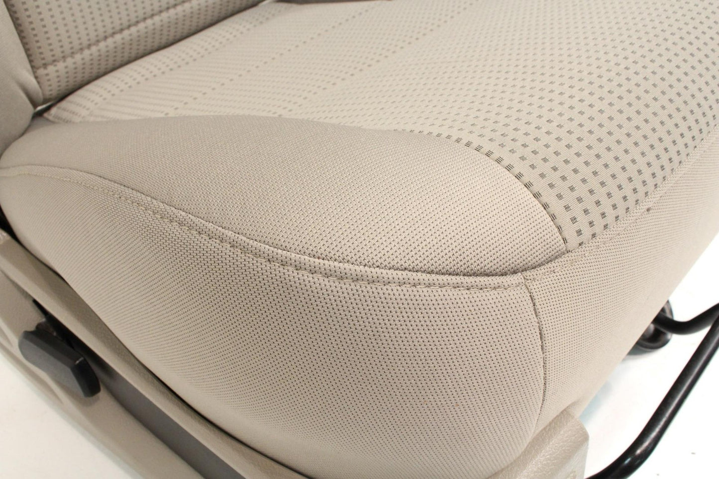 1999-2010 Ford Super Duty Stone Gray Cloth Bucket Seats with Folding Jump Seat