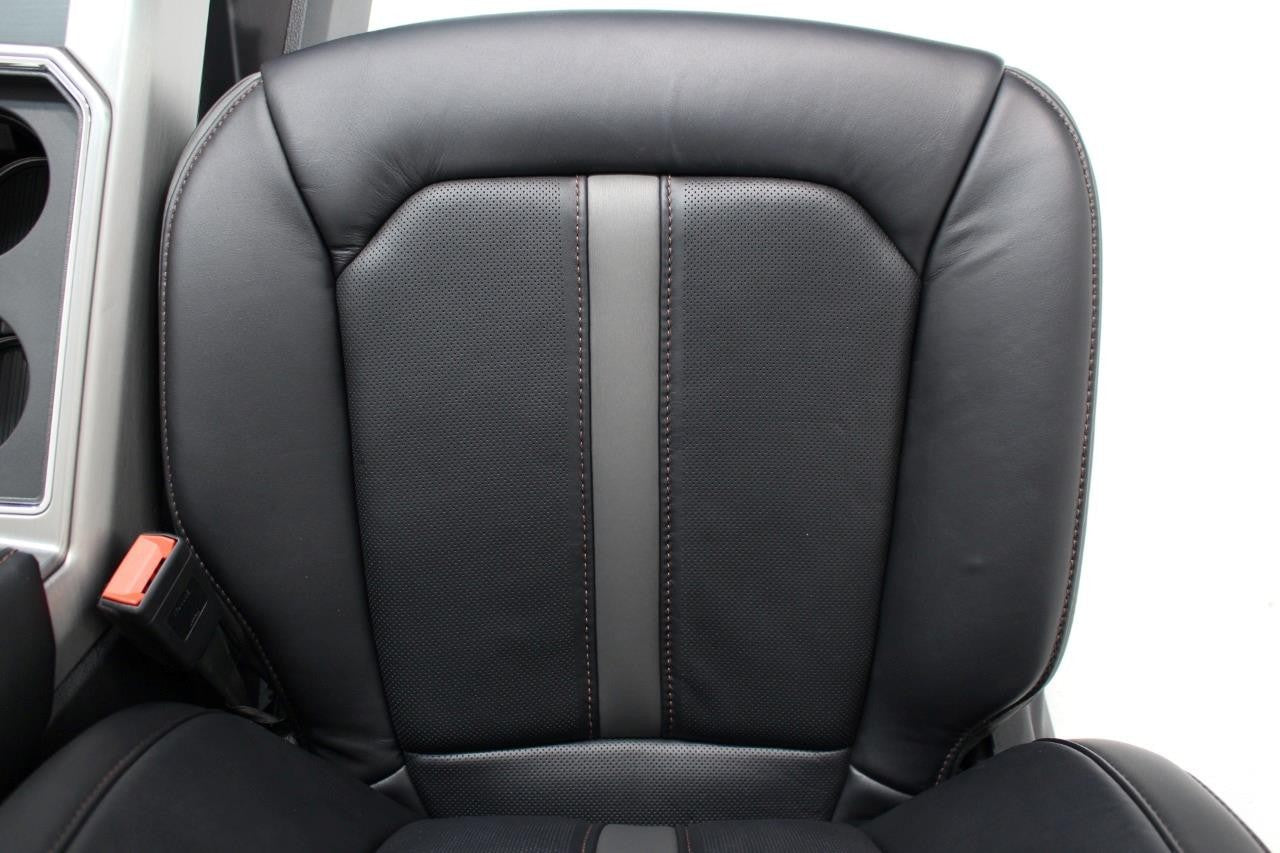 15-22 Ford F150 F250 Platinum Heated Cooled Massage Leather Seat Console Set