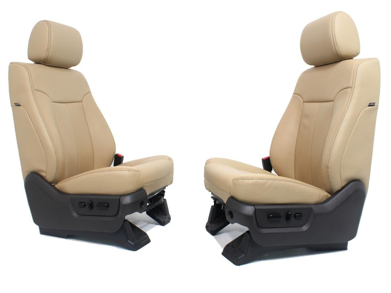 2011 - 2016 Ford Super Duty Seats, Lariat Adobe Tan Leather, Heat Cool, Front