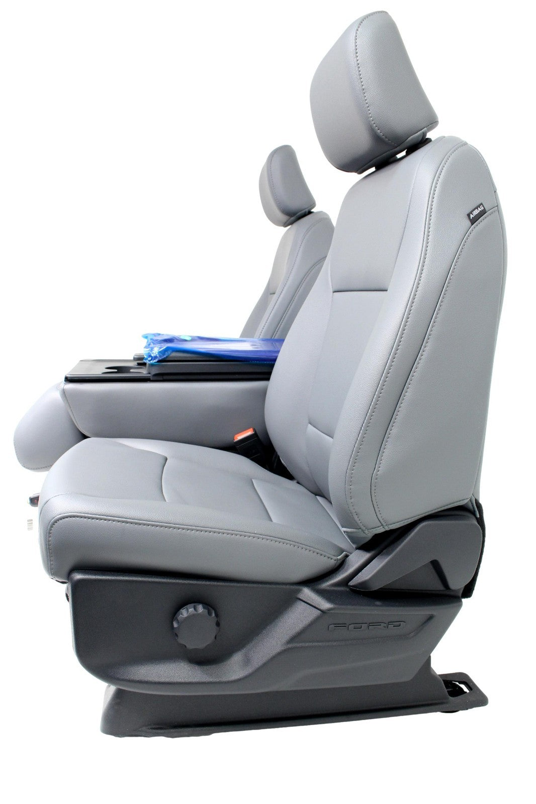 2015 - 2025 Ford F150 Super Duty Vinyl Bucket Seats w/ WorkStation Jump Seat