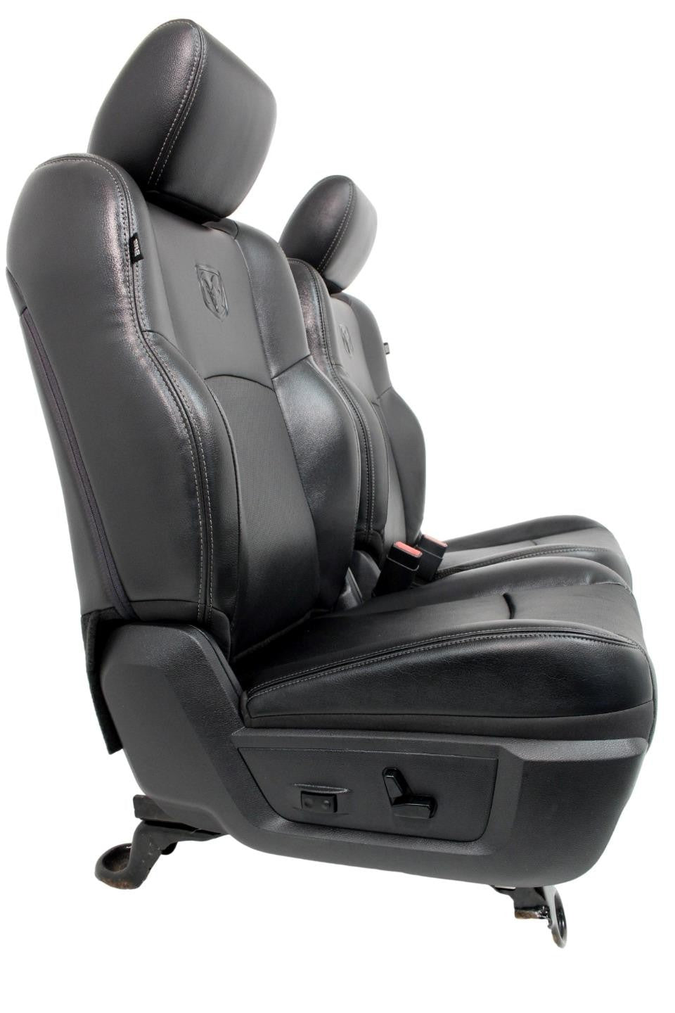 09-18 Dodge Ram 1500 2500 Quad Cab Seats Heated Ventilated Leather Set Black