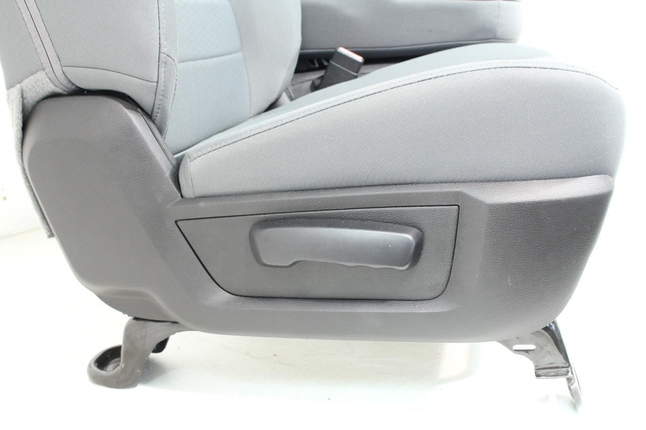 2009 - 2018 Dodge Ram 1500 2500 3500 Grey Cloth Bucket Seats Jump Seat Console