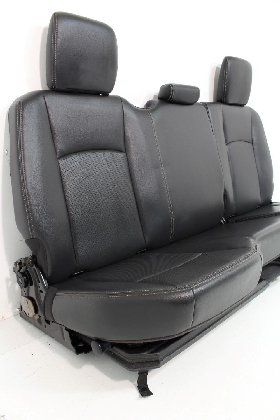 09-18 Dodge Ram 1500 2500 Quad Cab Seats Heated Ventilated Leather Set Black