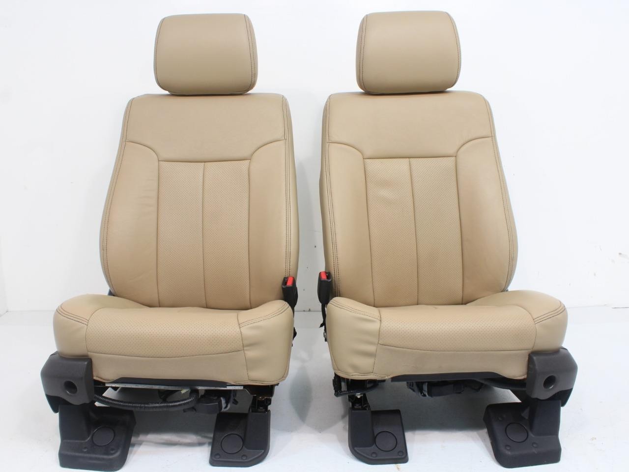 2011 - 2016 Ford Super Duty Seats, Lariat Adobe Tan Leather, Heat Cool, Front