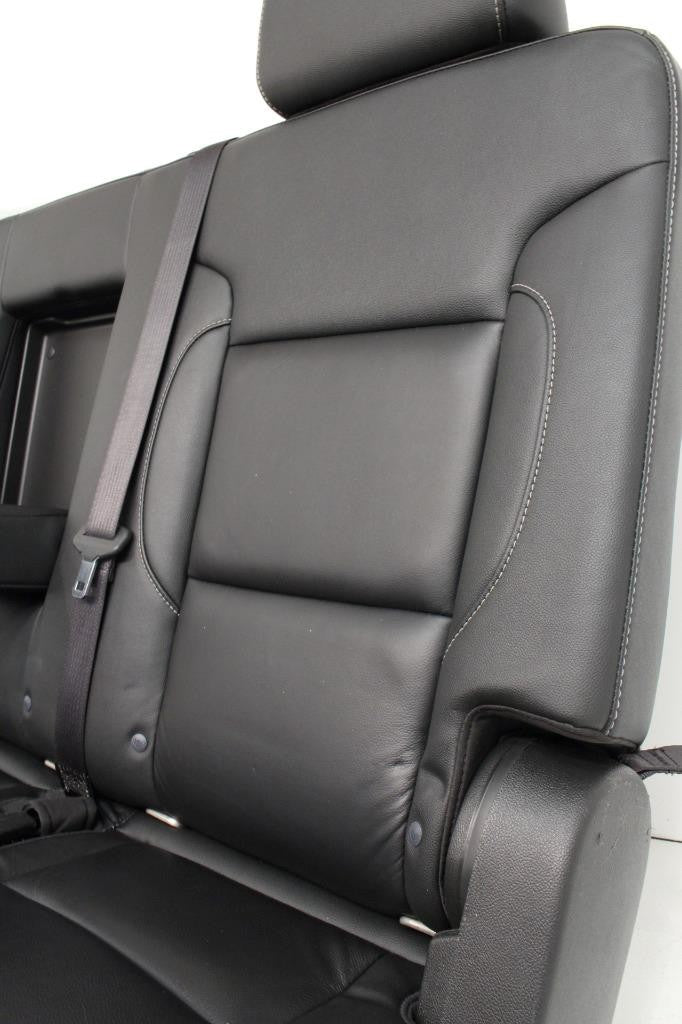 Chevy Suburban Rear Seats 70/30 Split Yukon XL Bench Seat Black Leather 2020-15