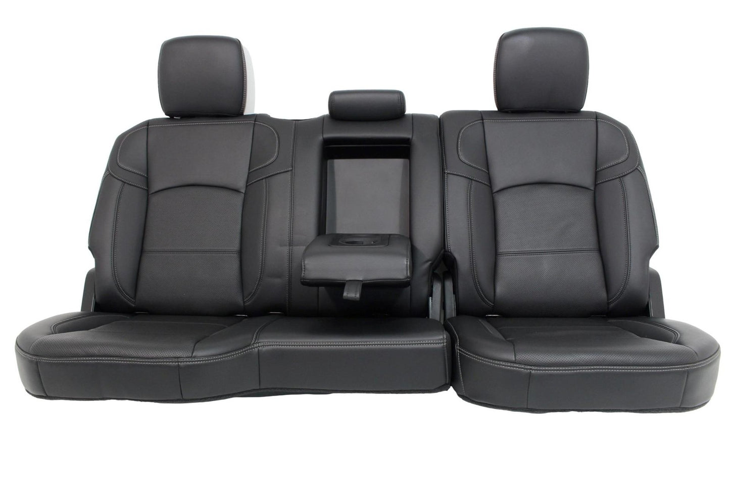 2009-2024 Dodge Ram Rebel Black Leather Heated & Cooled Front and Rear Seats