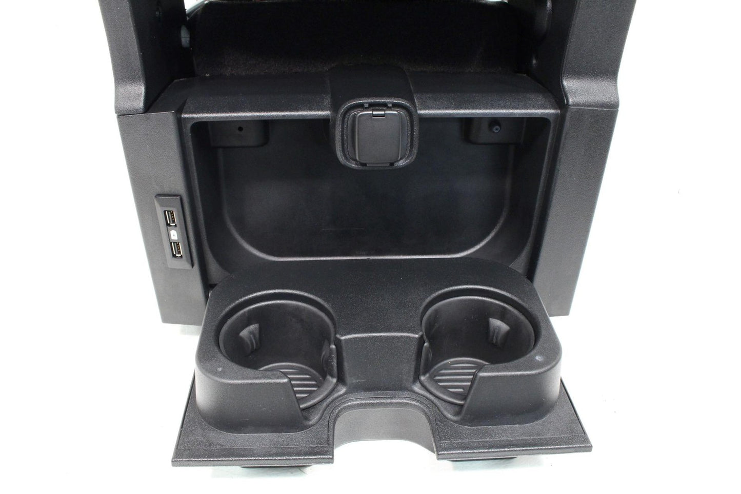 2015 - 2024 Ford F150 F250 Super Duty Jump Seat Center Console Black Leather Kit