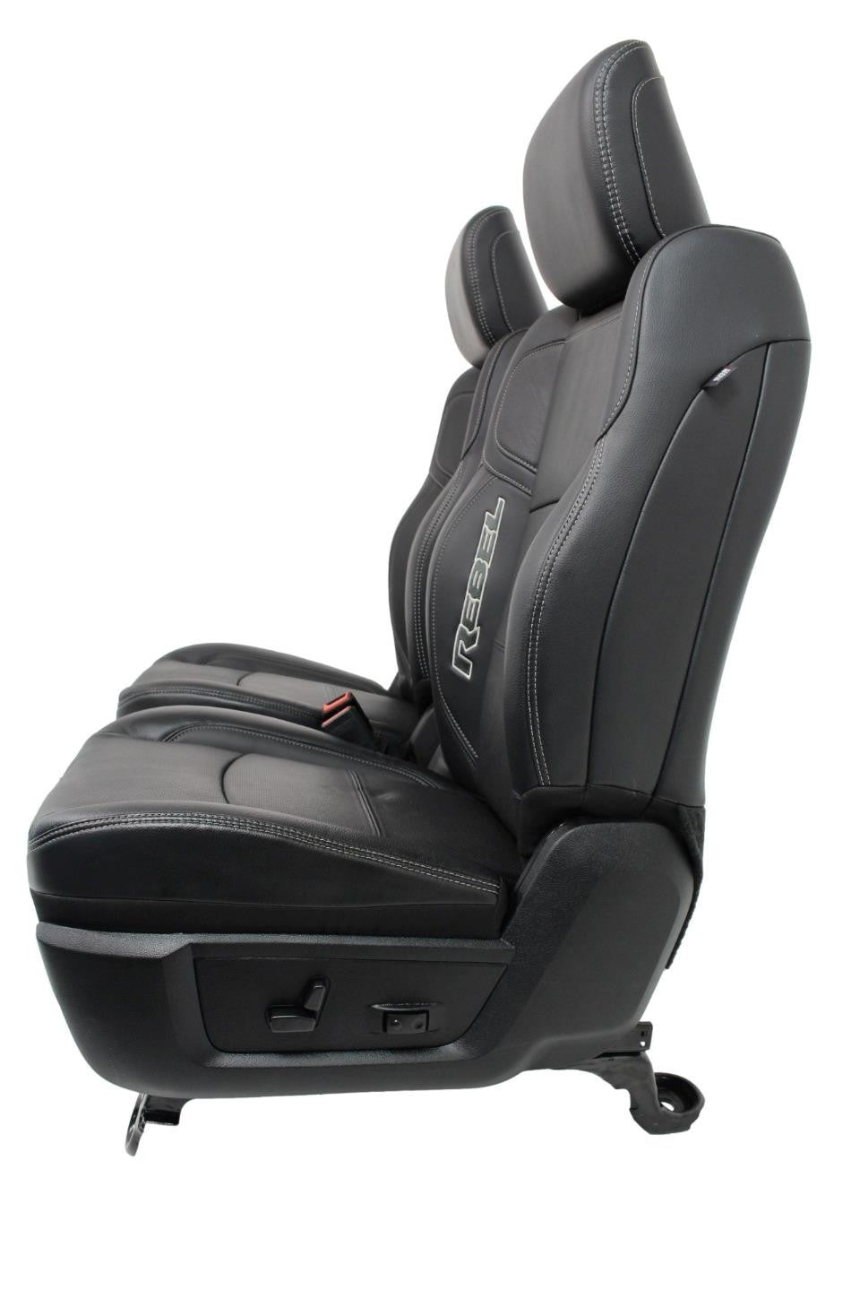 2009-2024 Dodge Ram Rebel Black Leather Heated & Cooled Front and Rear Seats