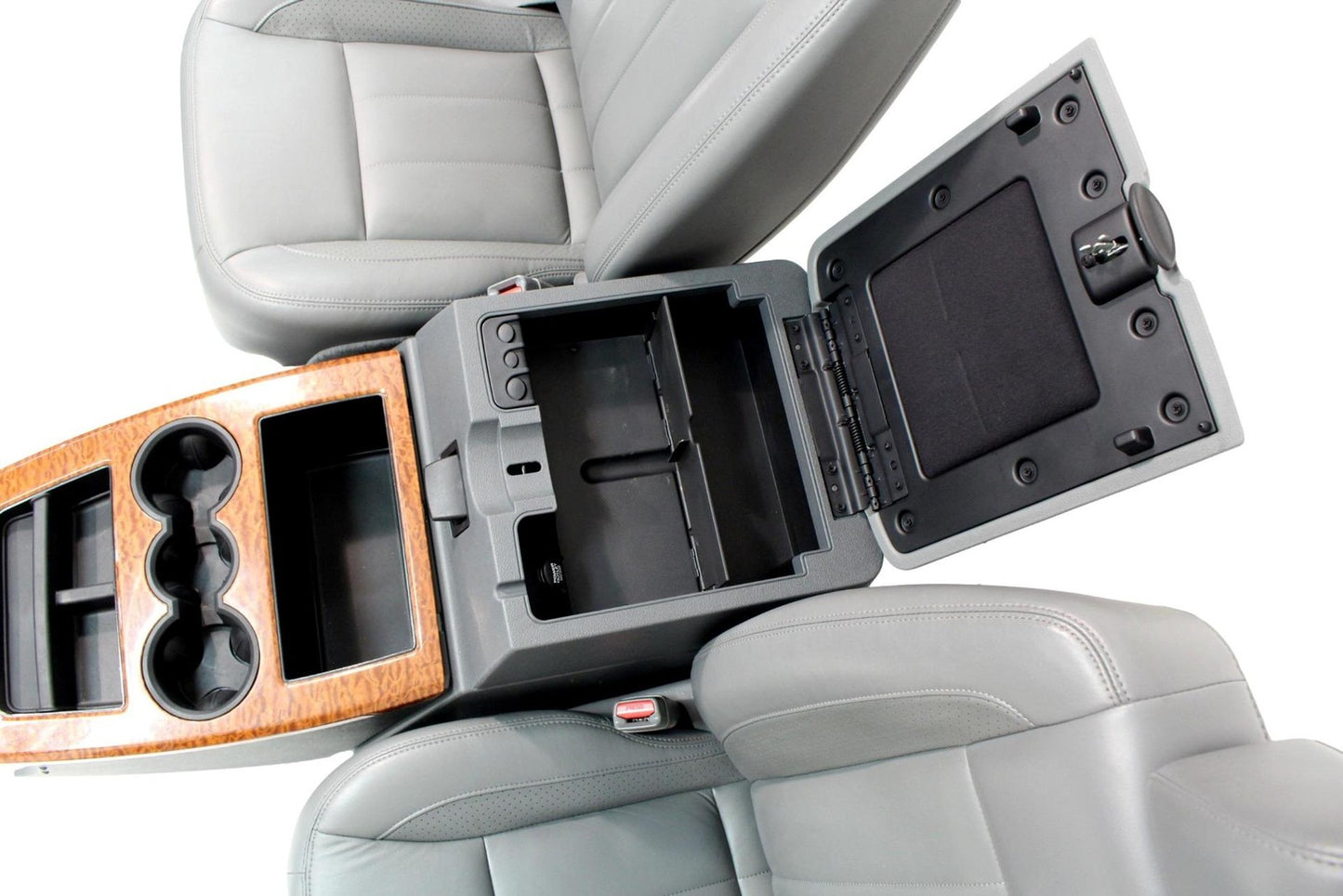 2002-2008 Dodge Ram Slate Gray Leather Seats & Woodgrain Business Console