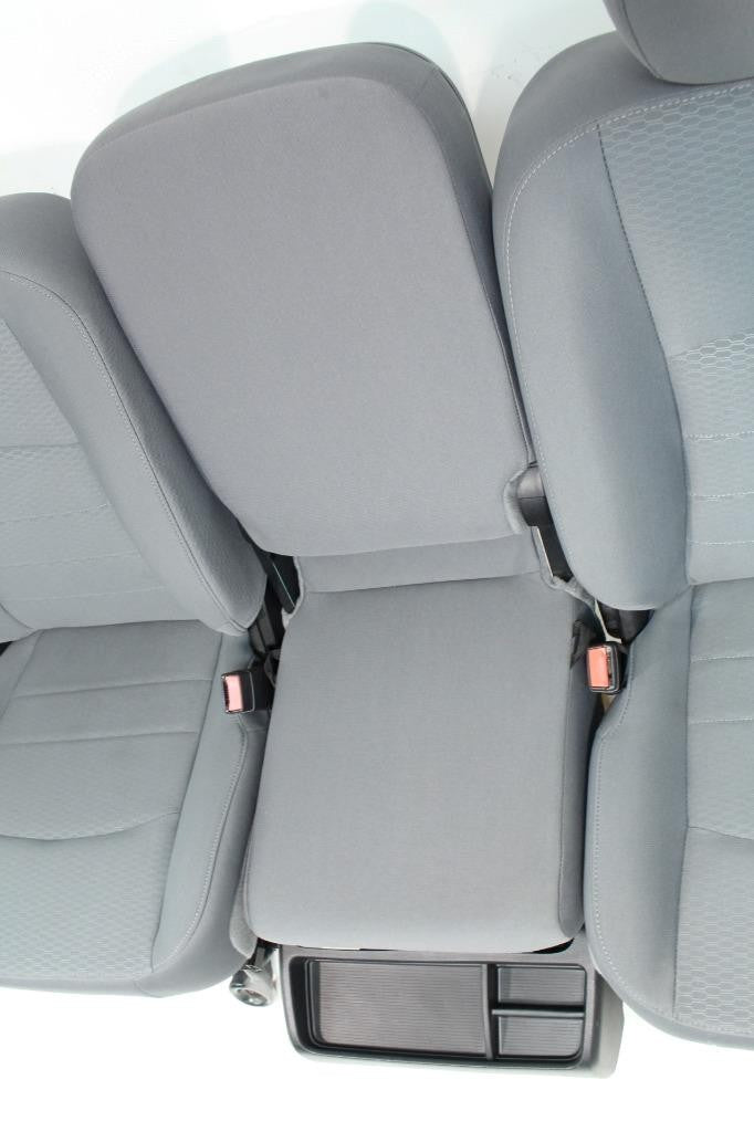 2009 - 2018 Dodge Ram 1500 2500 3500 Grey Cloth Bucket Seats Jump Seat Console