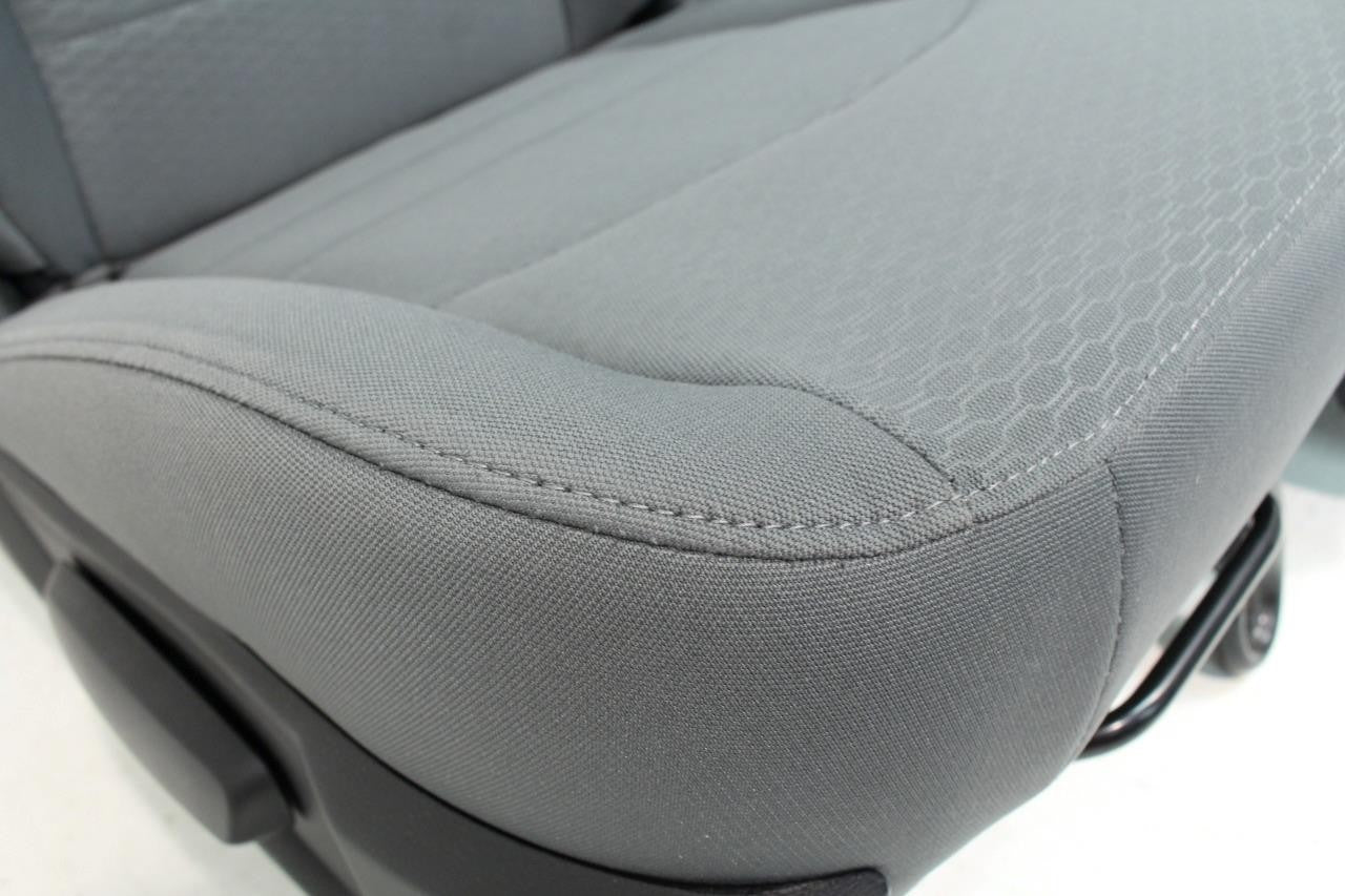 2009 - 2018 Dodge Ram 1500 2500 3500 Grey Cloth Bucket Seats Jump Seat Console