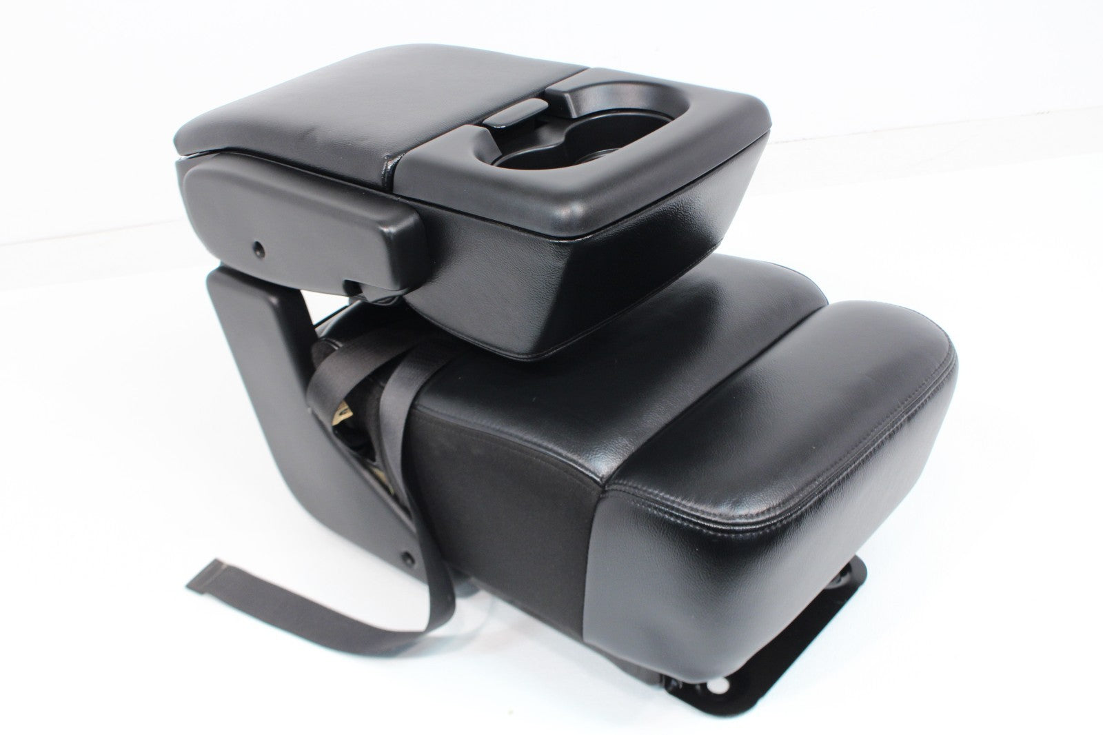 2004 - 2008 Ford F150 Center Jump Seat, OEM Lariat Black Leather