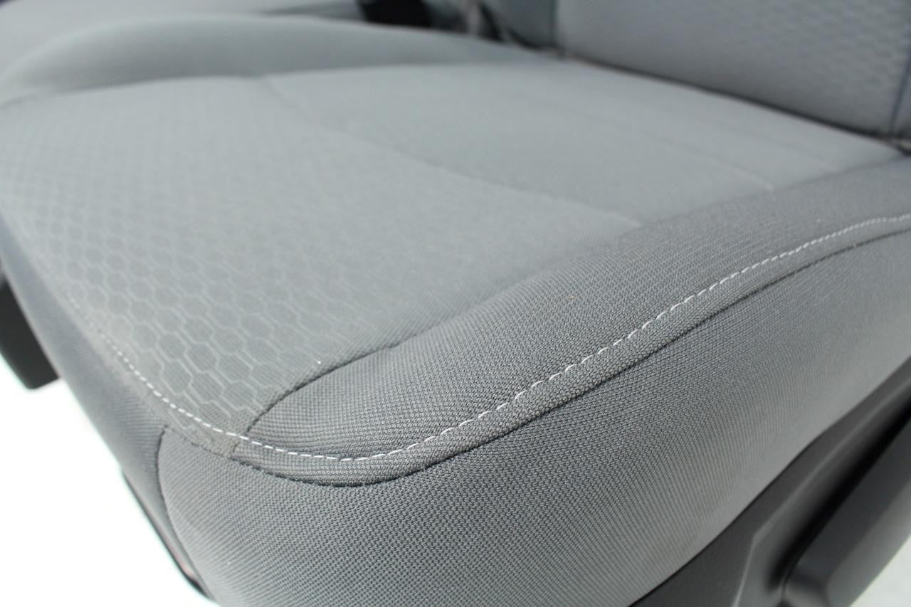 2009 - 2018 Dodge Ram 1500 2500 3500 Grey Cloth Bucket Seats Jump Seat Console
