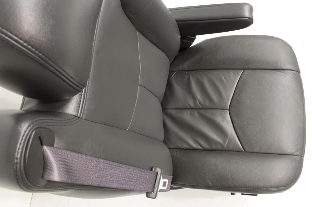 99 - 06 Silverado Sierra Tahoe Yukon Heated Power Leather Seats Dark Pewter OEM
