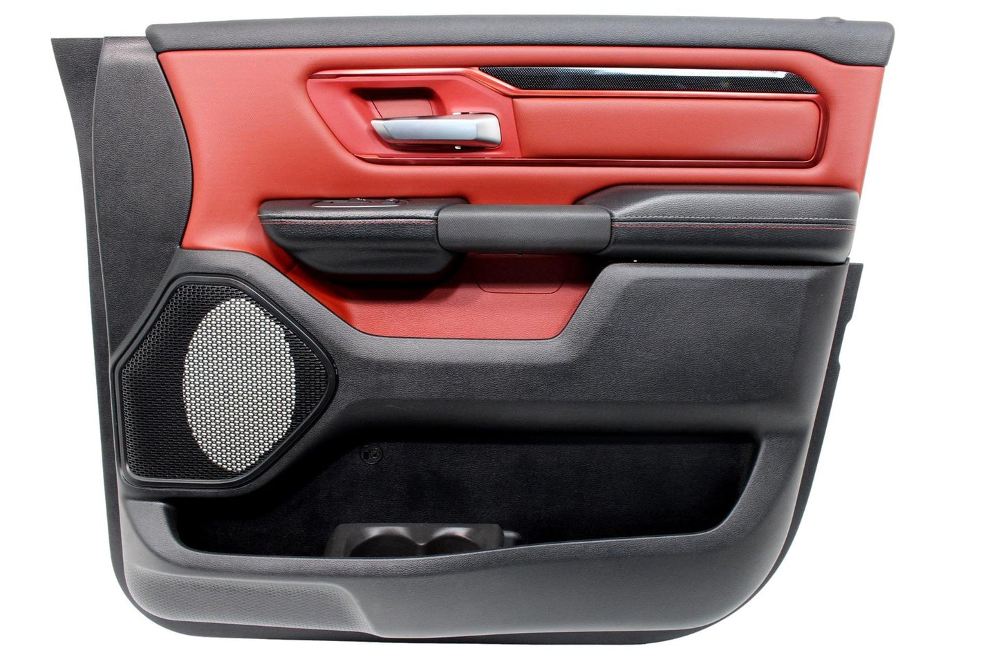 2019 - 2024 Dodge Ram 1500 Rebel Quad Cab Door Panels Set Black Red Switches OEM