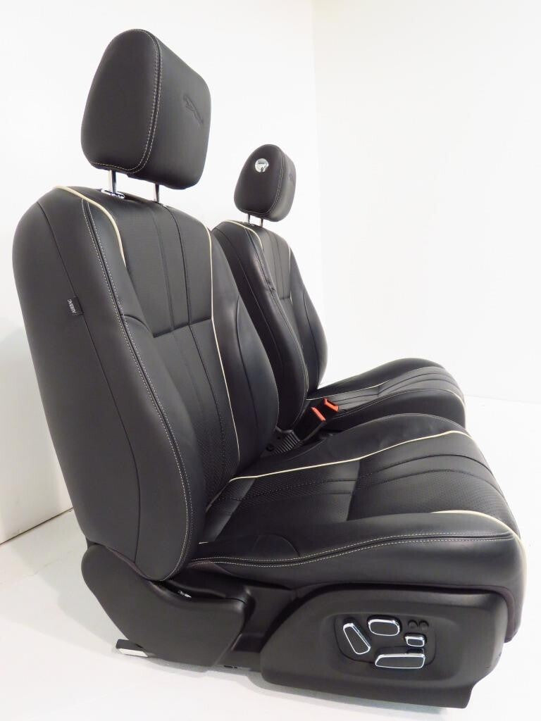 2010 - 2015 Jaguar XJ-L (X351) Black Leather Heated & Powered Front Seats