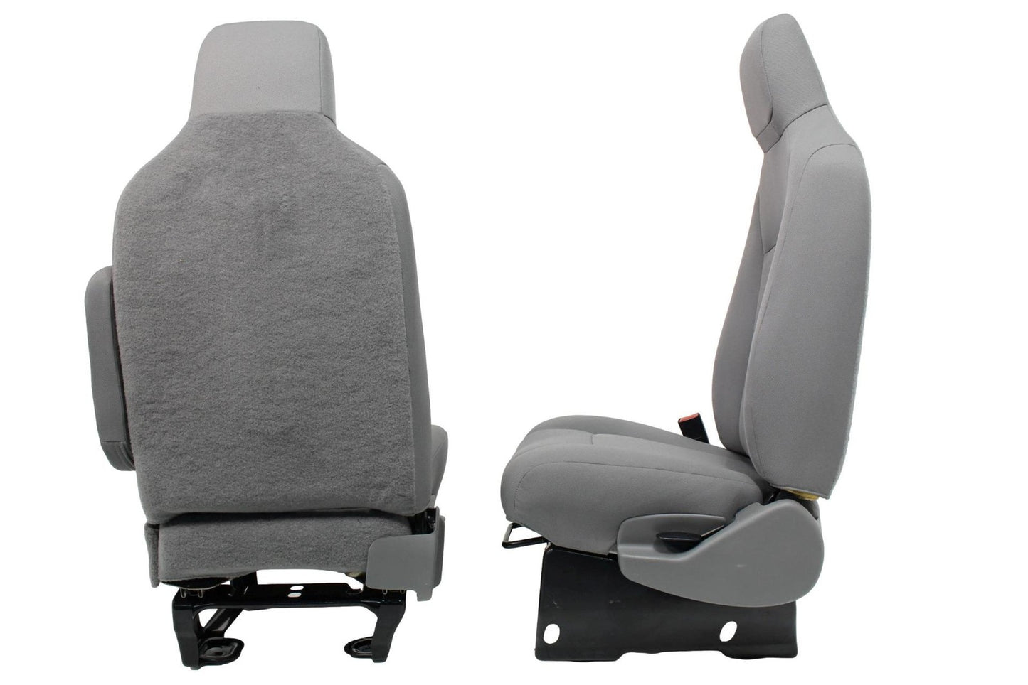 1992 - 2014 Ford Econoline E150 E250 E350 Van Gray Cloth Front Bucket Seats