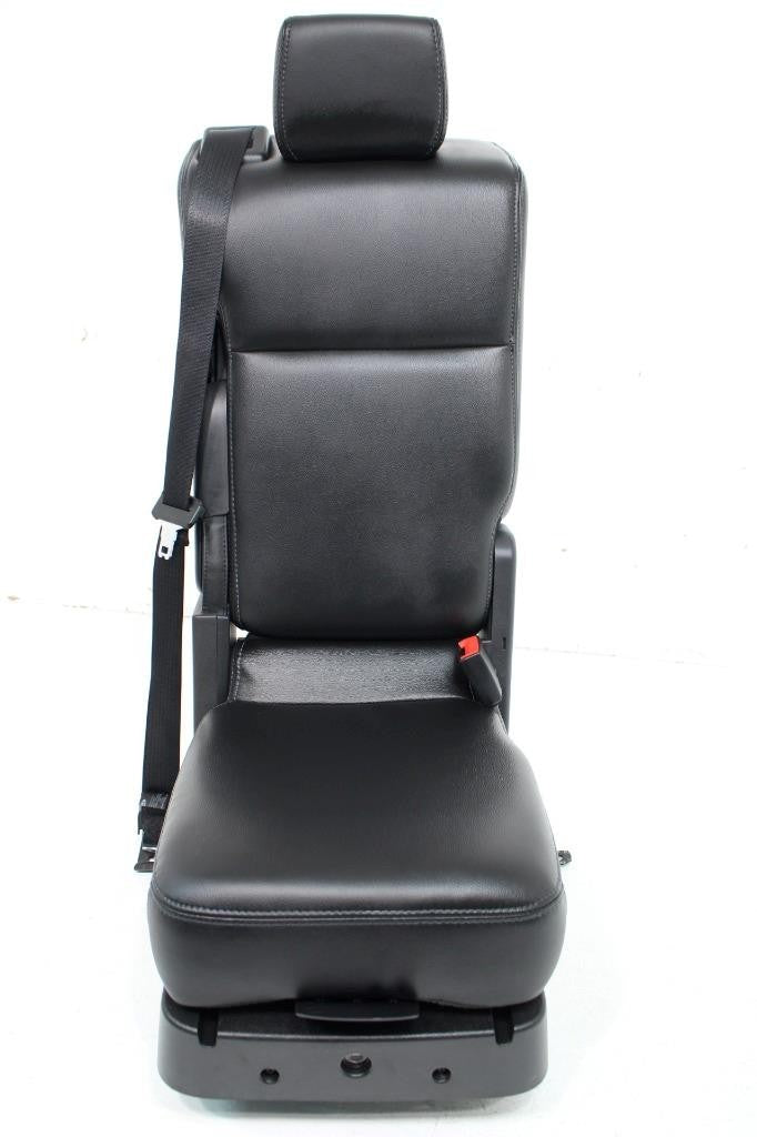 11-16 Ford F250 Super Duty Lariat Jump Seat Console Black Leather Kit Complete