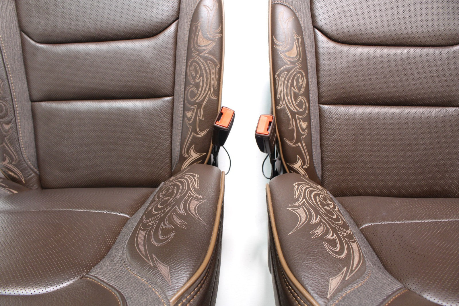 2019 - 2025 Ram 1500 Longhorn Crew Cab Complete Front & Rear Saddle Leather Seat