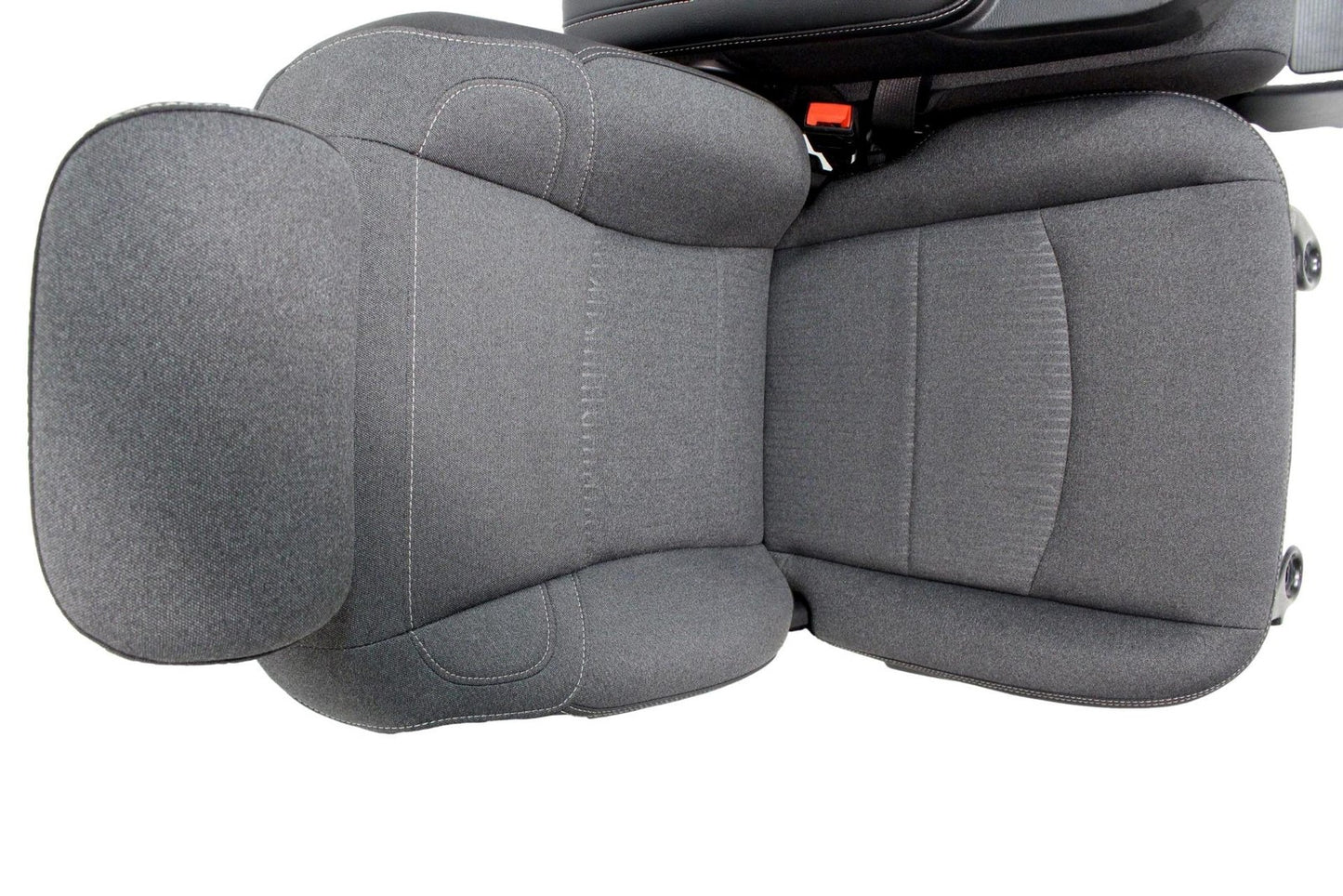 2002 - 2025 Dodge Ram Black & Gray Cloth Front Seats with Jump Seat Console