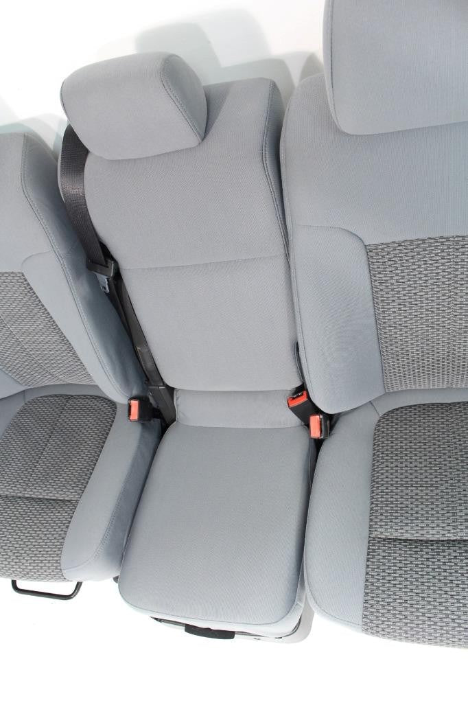 1999-2016 Ford Super Duty Steel Gray Cloth Seats with Center Console Jump Seat