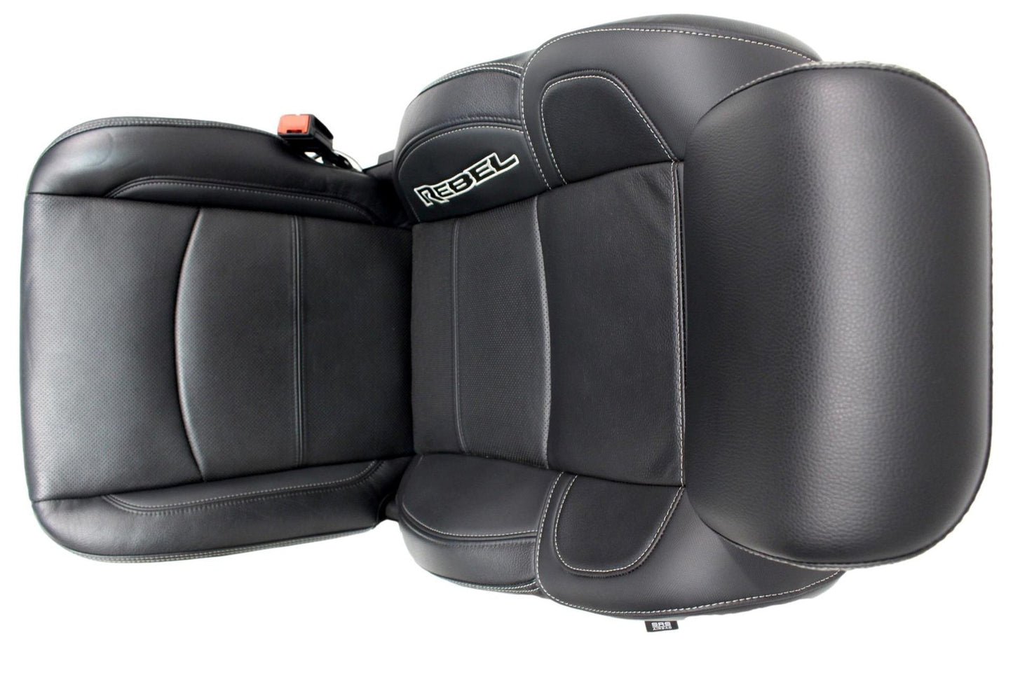 2009-2024 Dodge Ram Rebel Black Leather Heated & Cooled Front and Rear Seats