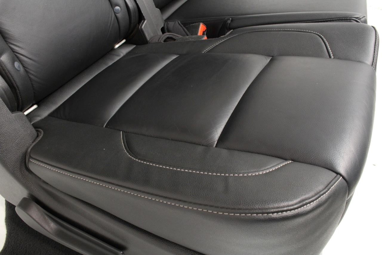 Chevy Suburban Rear Seats 70/30 Split Yukon XL Bench Seat Black Leather 2020-15