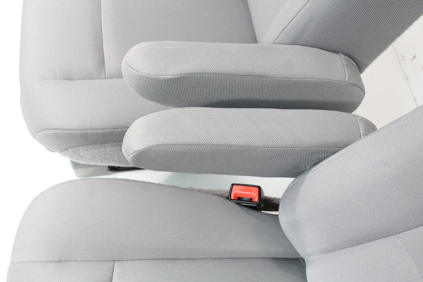1992 - 2014 Ford Econoline E150 E250 E350 Van Gray Cloth Front Bucket Seats