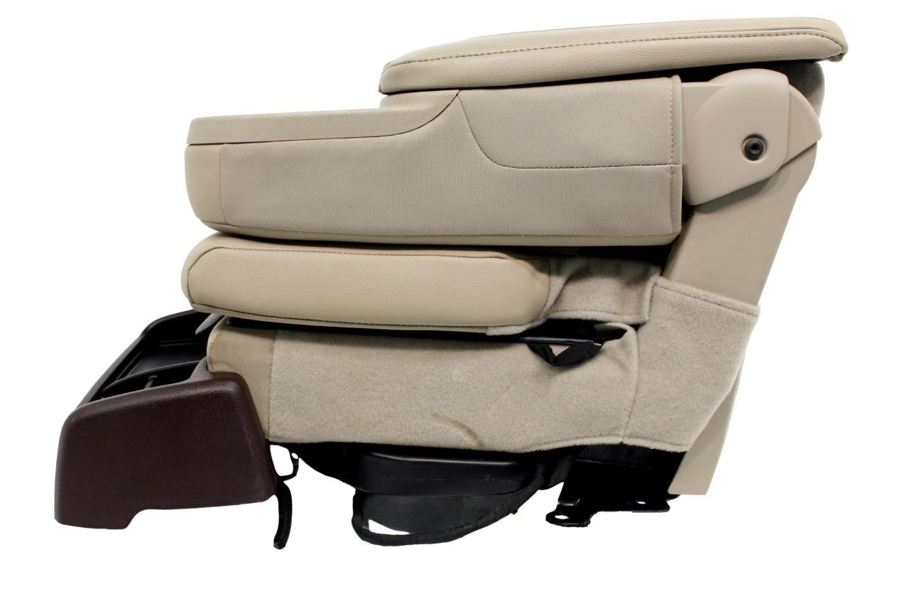 2013 - 2018 Dodge Ram Tan Leather Center Console Jump Seat Complete Kit