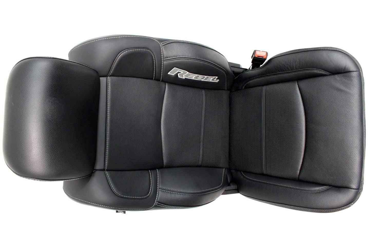 2009-2024 Dodge Ram Rebel Black Leather Heated & Cooled Front and Rear Seats
