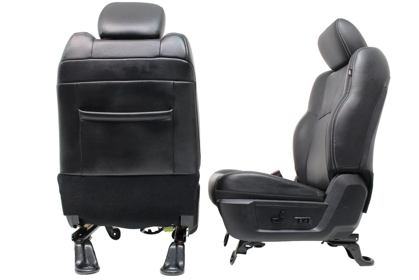 2009 - 2018 Dodge Ram Laramie Black Leather Heated & Cooled Front Seats