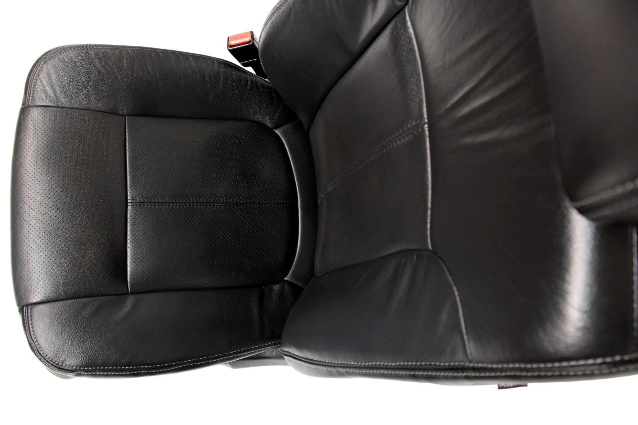 1999-2016 Ford Super Duty F-Series Pre-Wired Heated & Cooled Black Leather Seats