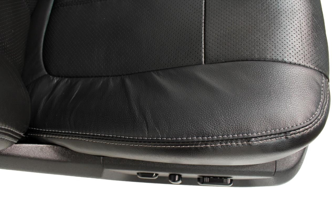 1999-2016 Ford Super Duty F-Series Pre-Wired Heated & Cooled Black Leather Seats
