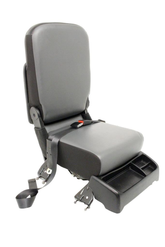 19-25 Dodge Ram 2500 3500 Rear Seat Jump Seat Console Conversion Kit Gray Vinyl