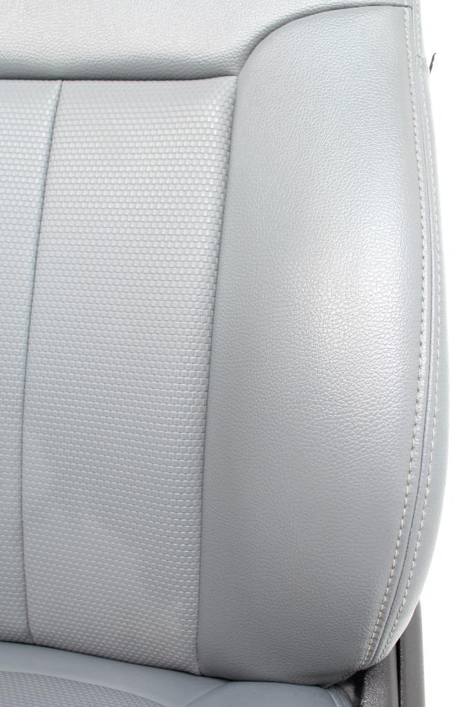 1999-2016 Ford F250-F650 Super Duty Seats, Manual Gray Vinyl w Center Jump Seat