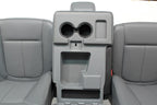 1999-2016 Ford F250-F650 Super Duty Seats, Manual Gray Vinyl w Center Jump Seat
