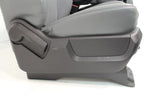 1999-2016 Ford F250-F650 Super Duty Seats, Manual Gray Vinyl w Center Jump Seat