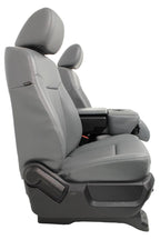 1999-2016 Ford F250-F650 Super Duty Seats, Manual Gray Vinyl w Center Jump Seat